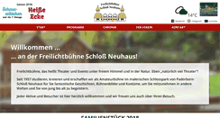 Desktop Screenshot of freilichtbuehne-schlossneuhaus.de